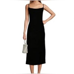 ANTONIO MELANI Black Velvet Pheonix Dress 14